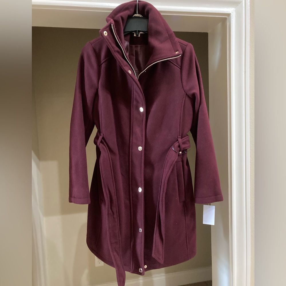 NWT Michael Kors Coat Size S Merlot color